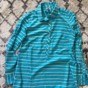 Stripped light blue shirt